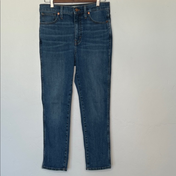 Madewell Stovepipe Jeans in Antoine Wash Blue Denim Size 28 - Picture 2 of 7